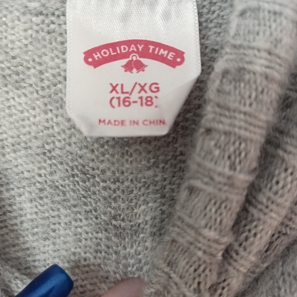 Holiday Time Women's Snowflake Sweater color gray size xl - Picture 5 of 5